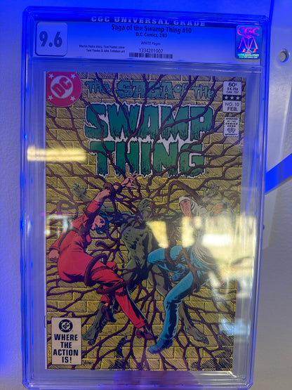 Saga of swamp thing number 10 graded 9.6.